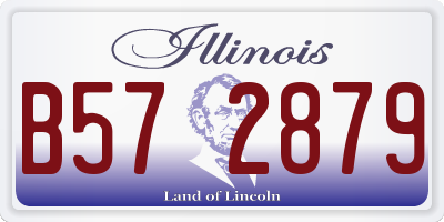 IL license plate B572879