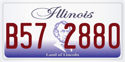 IL license plate B572880