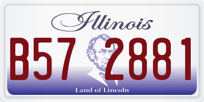 IL license plate B572881
