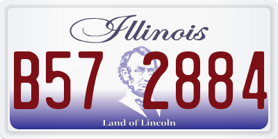 IL license plate B572884
