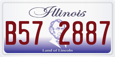 IL license plate B572887