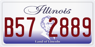 IL license plate B572889