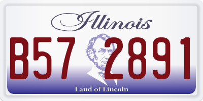 IL license plate B572891