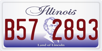 IL license plate B572893