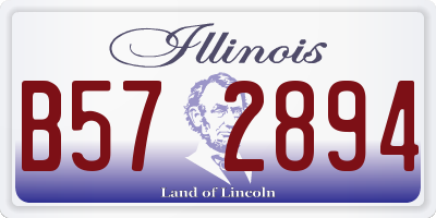 IL license plate B572894
