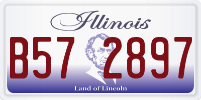 IL license plate B572897