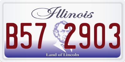 IL license plate B572903