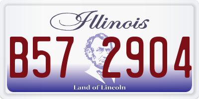 IL license plate B572904
