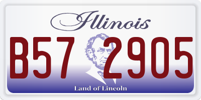 IL license plate B572905