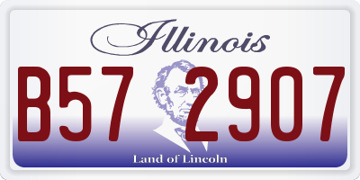 IL license plate B572907