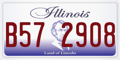 IL license plate B572908