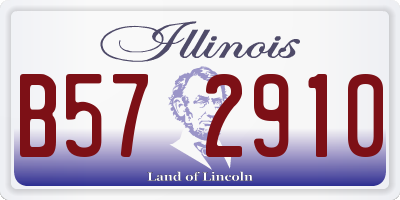 IL license plate B572910
