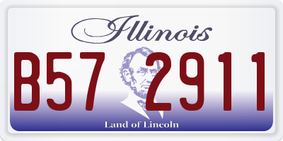 IL license plate B572911
