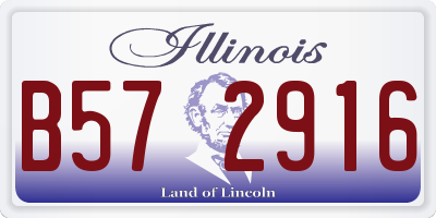 IL license plate B572916