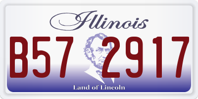IL license plate B572917
