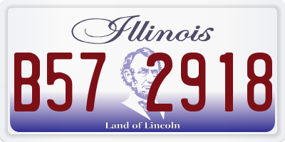 IL license plate B572918