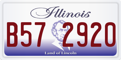 IL license plate B572920