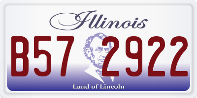 IL license plate B572922