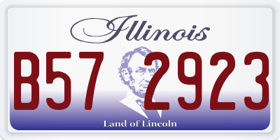 IL license plate B572923