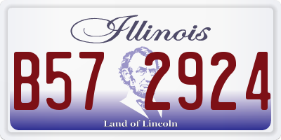 IL license plate B572924