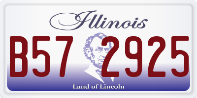 IL license plate B572925