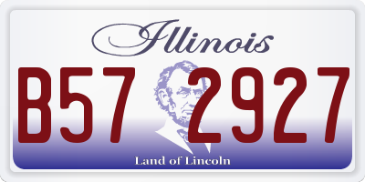IL license plate B572927