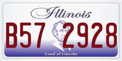 IL license plate B572928