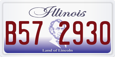 IL license plate B572930