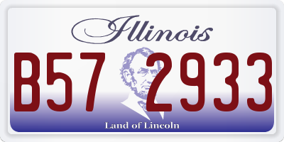 IL license plate B572933
