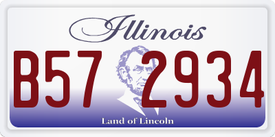 IL license plate B572934