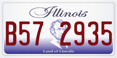 IL license plate B572935
