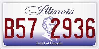 IL license plate B572936