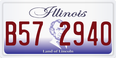 IL license plate B572940