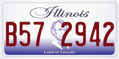 IL license plate B572942