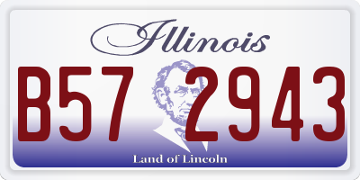 IL license plate B572943
