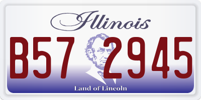 IL license plate B572945