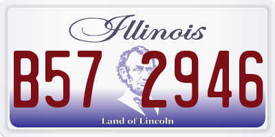 IL license plate B572946