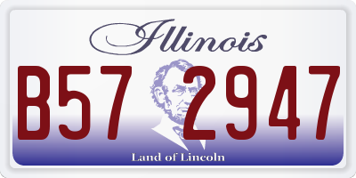 IL license plate B572947