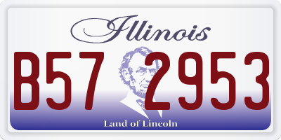 IL license plate B572953