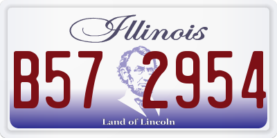 IL license plate B572954