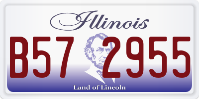 IL license plate B572955