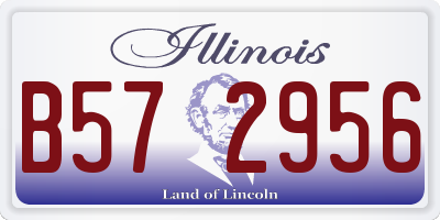 IL license plate B572956
