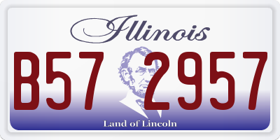 IL license plate B572957