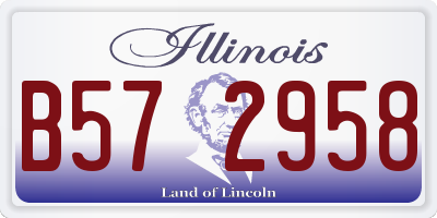 IL license plate B572958