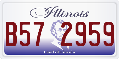 IL license plate B572959