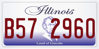 IL license plate B572960