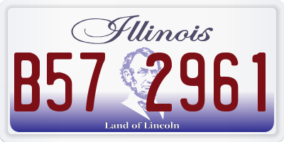 IL license plate B572961