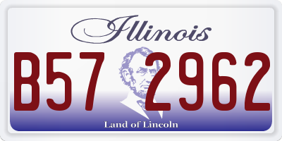 IL license plate B572962