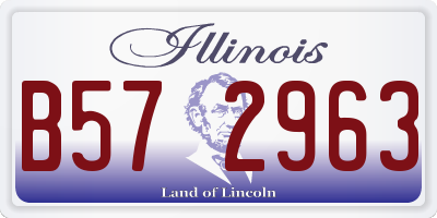 IL license plate B572963