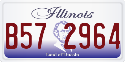 IL license plate B572964